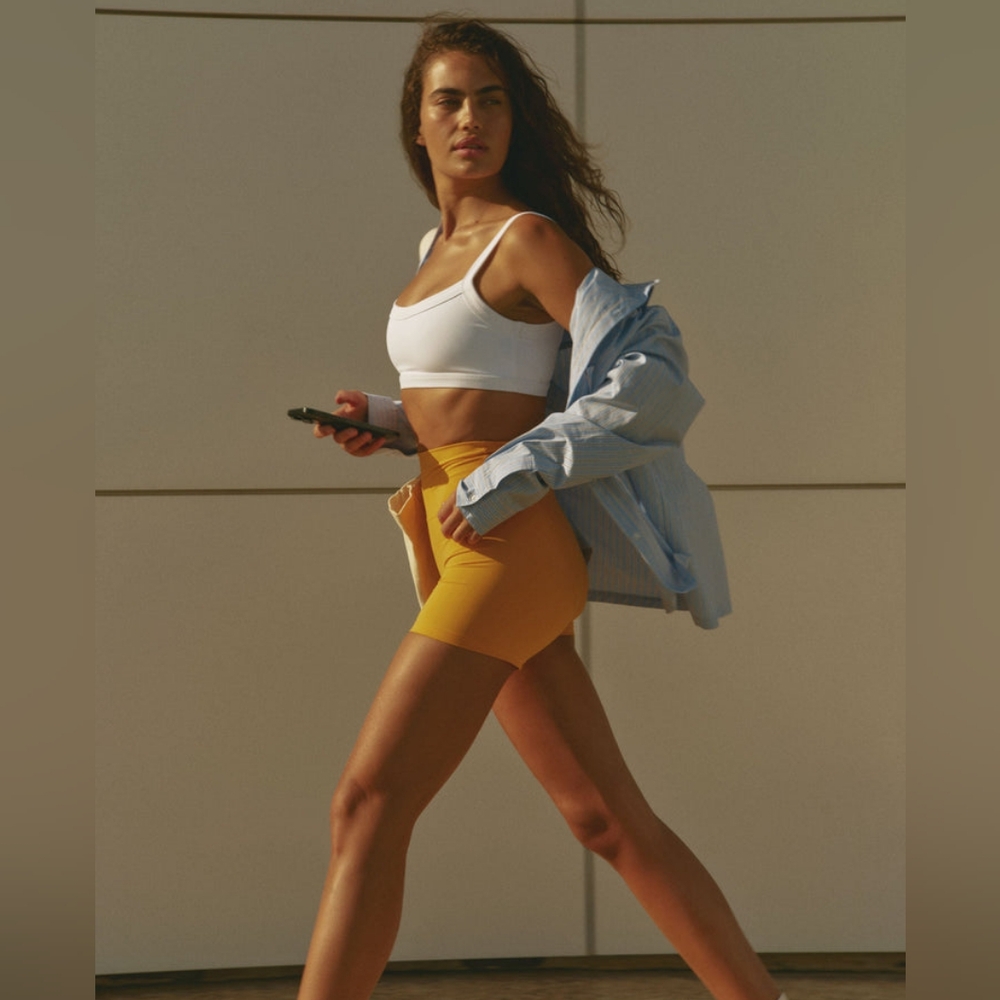 Adanola Ultimate Ultra Crop Shorts - Mango Orange